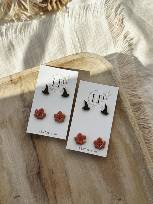 Witch & Maple Leaf Stud Pack
