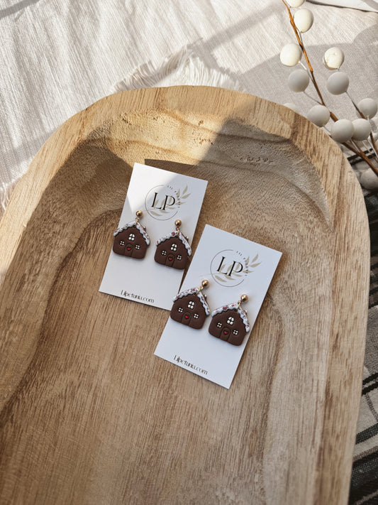 Gingerbread House Dangles
