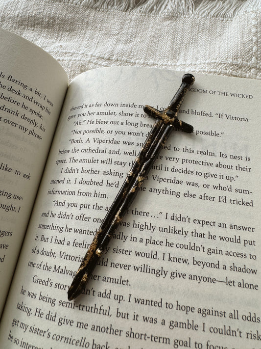 Gold Flake Sword Bookmark