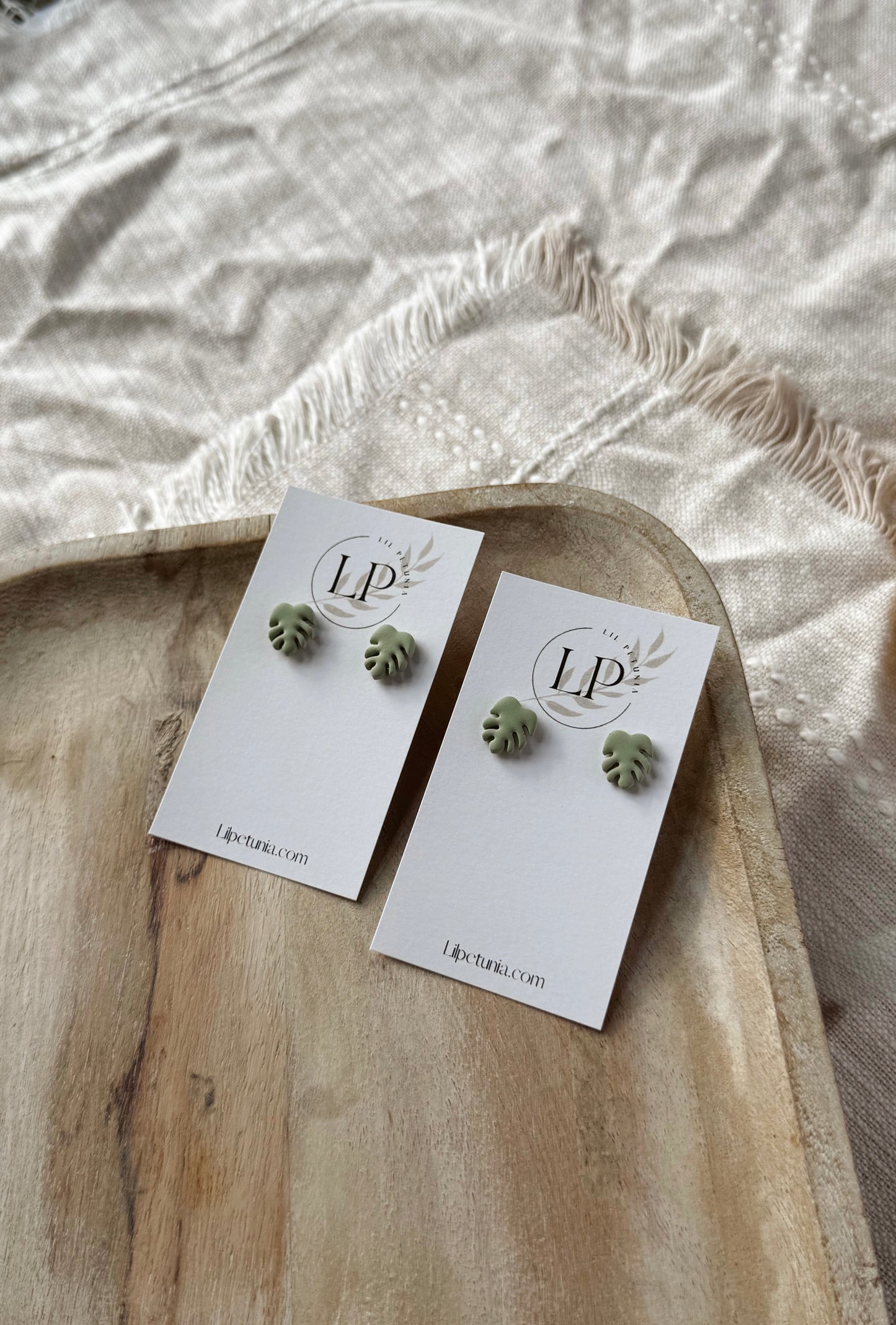 Monstera Studs